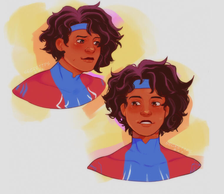 Sketch colored includes simple shading